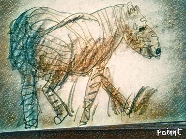 parece cebra con tisis