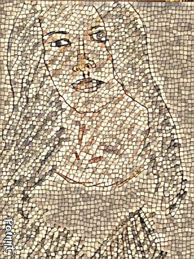 retrato mosaico romano